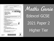 Video thumbnail for Edexcel GCSE Maths November 2021 Paper 2 Higher Exam Paper Walkthrough