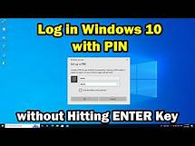 Video thumbnail for How to Login Windows 10 with PIN Without Hitting ENTER Key