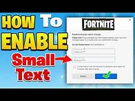 Video thumbnail for Create a Small Text name in Fortnite by doing this!