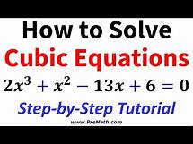 Video thumbnail for How to Solve Advanced Cubic Equations: Step-by-Step Tutorial