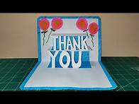 Video thumbnail for Pop-up word card/Paper craft/Thank you/handmake paper craft easy/paper tutorial/ป๊อปอัพ/ครูหญิง