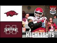 Video thumbnail for Arkansas Razorbacks vs. Mississippi State Bulldogs | Full Game Highlights