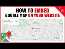 Video thumbnail for How to embed google map on a website page