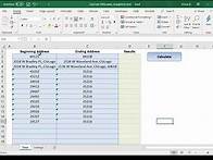 Video thumbnail for Excel Straight Line Distance Calculator - Calculate As-The-Crow-Flies Distances in Excel