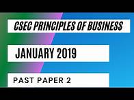 Video thumbnail for CSEC Principles of Business January 2019 Past Paper 2