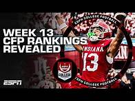 Video thumbnail for Week 13 College Football Playoff Rankings REVEALED 👀 | ESPN College Football