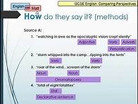 Video thumbnail for 30. GCSE English paper 2, question 4 (Death Zone'/London Snow')