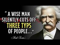 Video thumbnail for Mark Twain's: Life Lessons Quotes to Learn in Youth and Avoid Regrets in Old Age