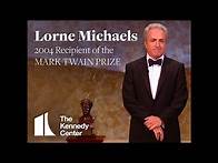 Video thumbnail for Lorne Michaels Acceptance Speech | 2004 Mark Twain Prize