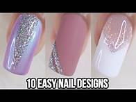 Video thumbnail for 10 EASY GLITTER NAIL IDEAS! NAIL ART COMPILATION