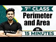 Video thumbnail for Perimeter and Area | Cheat Sheet Series For Class 7th