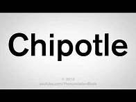Video thumbnail for How To Pronounce Chipotle