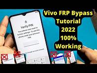Video thumbnail for Vivo verify Pin Lock solution 100% working method 2022 update || Vivo Y12s FRP Bypass Tutorial