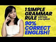 Video thumbnail for 1 Simple Grammar Rule = Perfect Spoken English | Master Order Of Adjectives | Avoid English Mistakes