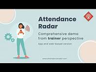Video thumbnail for Tracking student attendance with Attendance Radar: Trainer Demo