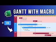 Video thumbnail for Gantt Charts in Excel: Building Project Timelines in Excel with and without VBA Macros #excelvba