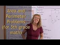 Video thumbnail for Area and perimeter problems (5th grade math)