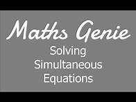 Video thumbnail for Solving Simultaneous Equations