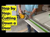 Video thumbnail for How to Cut Down a Door Slab | How to fill in a door web
