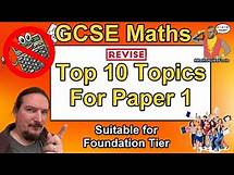 Video thumbnail for GCSE Maths Paper 1 - Top 10 Topics Revise Non-Calc Foundation -Predicted June 2025 - AQA Edexcel