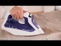 Video thumbnail for How to use a Rowenta iron