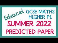 Video thumbnail for EDEXCEL GCSE Maths May 2022 Predicted Higher Paper 1