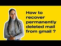 Video thumbnail for How to recover permanently deleted mail from gmail ?