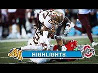 Video thumbnail for Minnesota at Ohio State | Highlights | Big Ten Football | Nov. 18, 2023