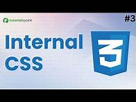 Video thumbnail for Internal CSS (Explained in 4 Minutes) | CSS Course for Beginners
