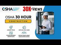 Video thumbnail for Become OSHA 30-Hour Construction Certified | Online Training & Certification | Official DOL Card