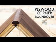 Video thumbnail for Adding a ROUNDOVER to Plywood Corners - Corner EDGEBANDING with splines
