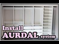 Video thumbnail for How to install IKEA AURDAL system / Closet
