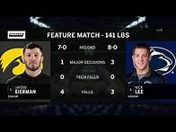 Video thumbnail for 141 LBS: #1 Jaydin Eierman (Iowa) vs. #2 Nick Lee (PSU) | 2021 B1G Wrestling Championships