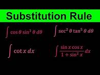 Video thumbnail for U substitution - Substitution method for trigonometric Examples - Calculus