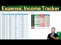 Video thumbnail for How to Make a Financial Excel Tracker | Budget Template | Income and Expense