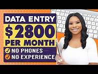 Video thumbnail for 📵(No Phones!) $2,800 Monthly: Data Entry - Work From Home Jobs 2024