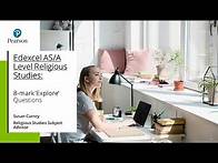 Video thumbnail for Edexcel AS/A Level Religious Studies 8 mark 'Explore' Questions