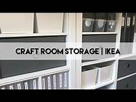 Video thumbnail for Craft Room Storage - IKEA | NEW Kallax Shelves