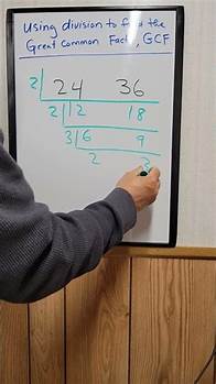 Video thumbnail for Using Division To Find The Greatest Common Factor (GCF) #maths #mathematics #math #mathematic
