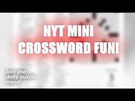 Video thumbnail for NYT Mini Crossword: The New Puzzle Trend! 🧩✨