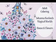 Video thumbnail for ADULT COLORING TUTORIAL / Magical Worlds - Johanna Basford - Coloring Flowers with F.C Polychromos