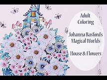 Video thumbnail for ADULT COLORING TUTORIAL / Magical Worlds - Johanna Basford - Coloring Flowers with F.C Polychromos