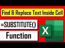 Video thumbnail for How to Use SUBSTITUTE Function in Excel