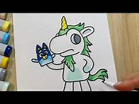 Video thumbnail for How To Draw Unicorse From Bluey