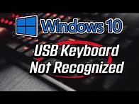 Video thumbnail for USB Keyboard Not Recognized in Windows 10 FIX [2025]