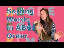 Video thumbnail for Sorting Words in ABC Order Lesson for Kids