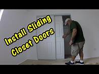 Video thumbnail for How to Install Sliding Closet Doors or Bypass Doors