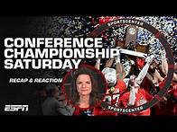 Video thumbnail for CFB Conference Championship REACTION: Georgia wins SEC, Clemson wins ACC & more 🍿 | SportsCenter