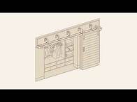 Video thumbnail for How Does A (Double-Track) Bypass Barn Door Hardware Kit Work?