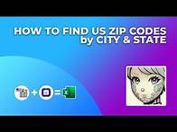 Video thumbnail for ZIP CODE FINDER BY CITY | BULK ZIP CODE LOOKUP BY CITY NAME & STATE | ZIP CODE SEARCH BY CITY